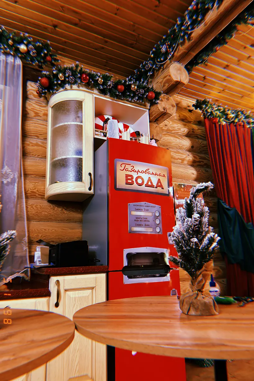 Буфет с автоматом газированной воды